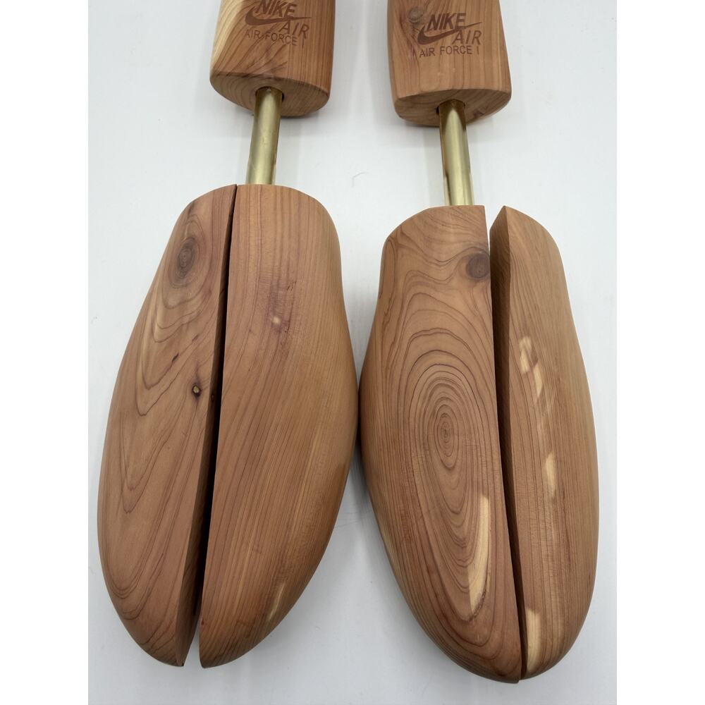 Nike Air Force 1 Wooden Shoe Trees Gold Tone Knob AF1 82-QA-7H - US 12 - Picture 3 of 7
